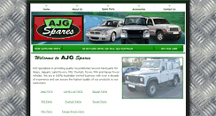 Desktop Screenshot of ajgspares.com
